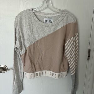 Victoria's Secret Gray and Tan Sweatshirt